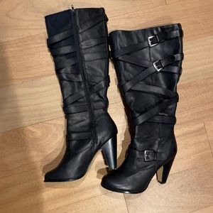 Black Heeled Boots